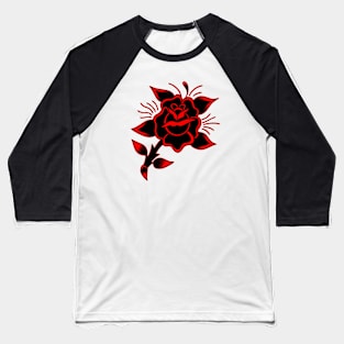 HomeSchoolTattoo Rose Baseball T-Shirt